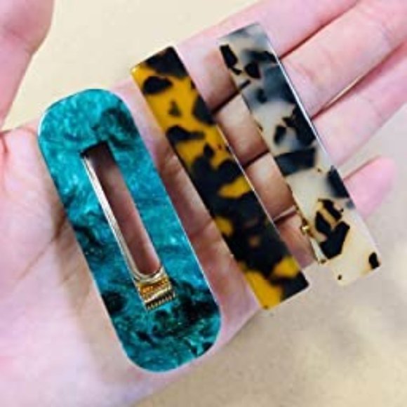 New 30pcs Resin Hair Clips Set, Acrylic Alligator Clips Hair Accessories… main image 5